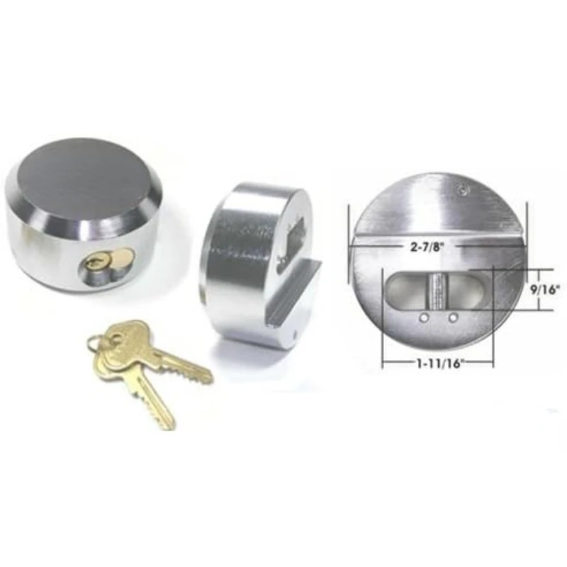 6271KA paquete de 10, 2-7/8 pulgadas ProSeries-grillete oculto reforzado Rekeyable Pin Tumbler Keyed Alike candado, cromo