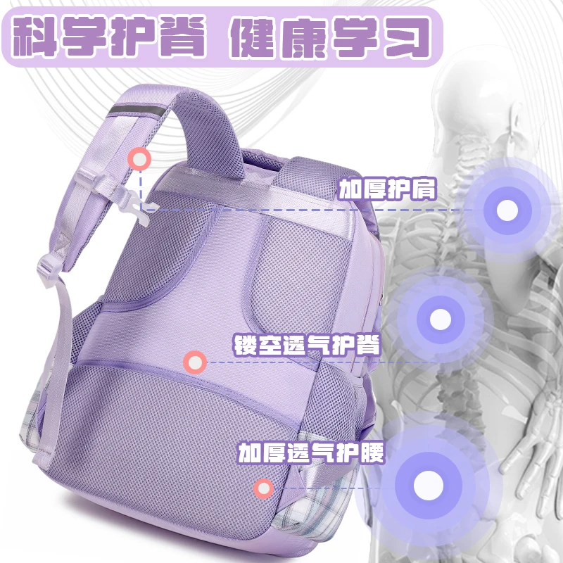 Kulomi Backpack 2025 New Sanrio Children School Backpack for Girls Large Capacity Lightweight Back to School Backpack