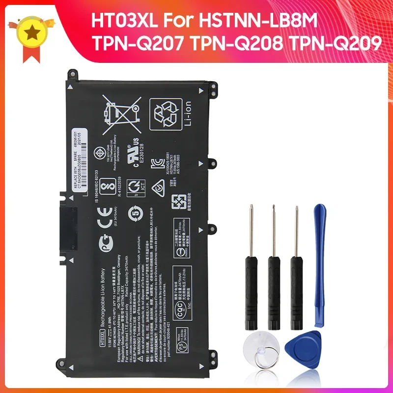 Replacement Battery HT03XL HSTNN-LB8M For HP TPN-C139 TPN-C136 TPN-C130 TPN-W131 TPN-C135 Quality Batteries 3420mAh With Tool