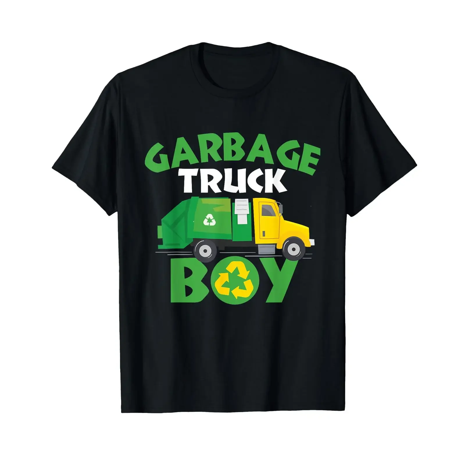 T-shirt Garbage Truck Boy Trash Bin Waste Management Recycling, vintage, lavé, unisexe, vêtements de créateur, streetwear respirant