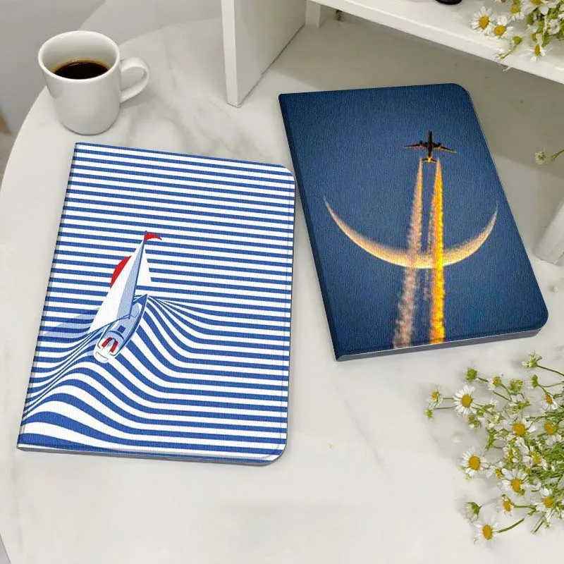 

Art Airplane Ship Pattern Gift For Xiaoxin Lenovo Tab Pad K11 K10 M10 P11 3rd Plus Pro Legion Y700 Y900 Gen4 2 Tablet Case