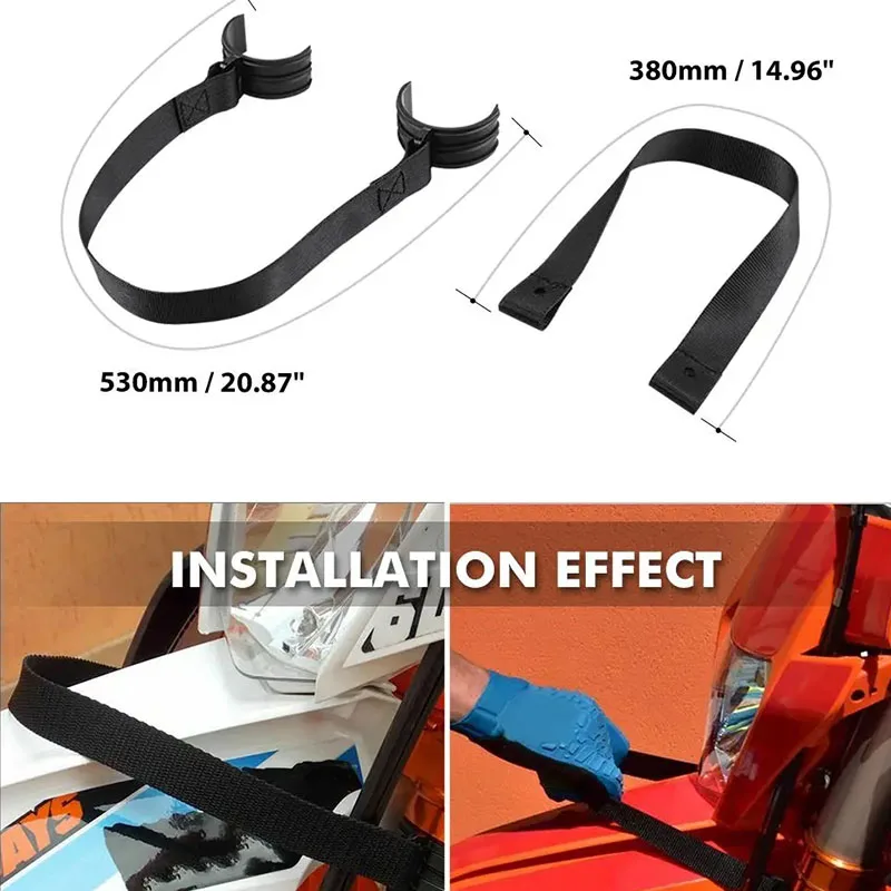 

Motorcycle Shock Absorption Rescue Belt for KTM TPI EXC 300 SXF 250 EXCF 350 HUSQVARNA Front Rear Holding Strap Complete Set