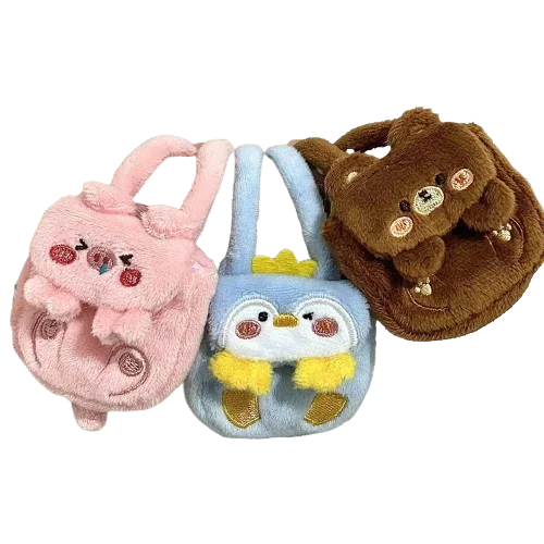 Für 17cm Labubu Kawaii Bär/Pinguin/Schweinchen Rucksack Plüsch-Kostüm Puppentasche Dekoration Puppenzubehör