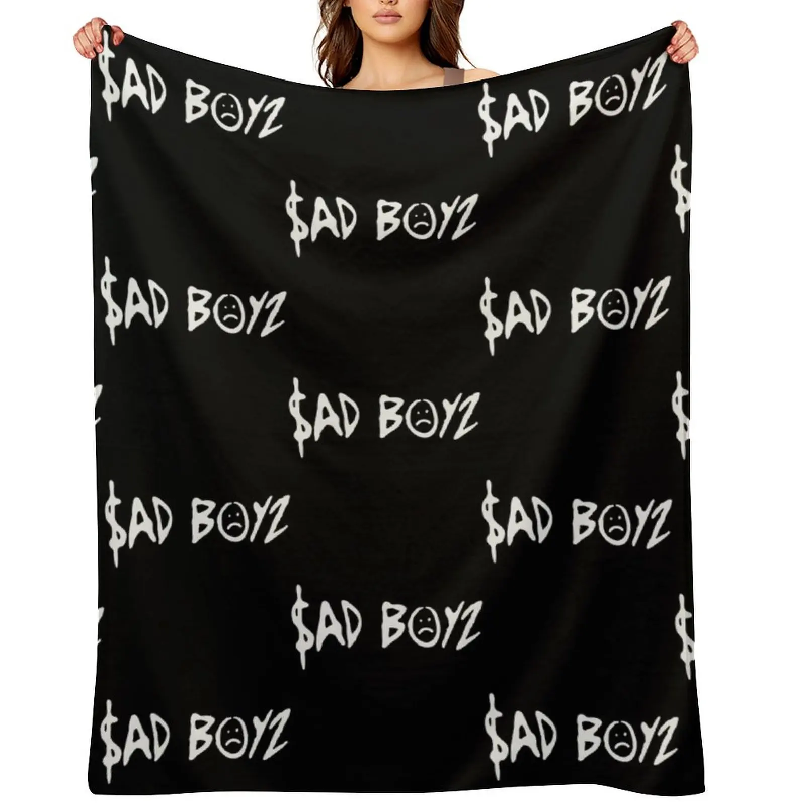 

Junior H Merch Sad Boyz Throw Blanket Winter beds Sofas blankets and throws Camping Blankets