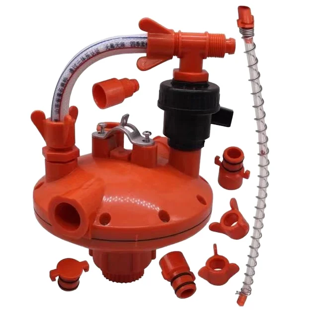 

Automatic Poultry Equipment Waterline Regulator Adjusts Water Pressure for Farm and Coop Use for Animal Drinkers