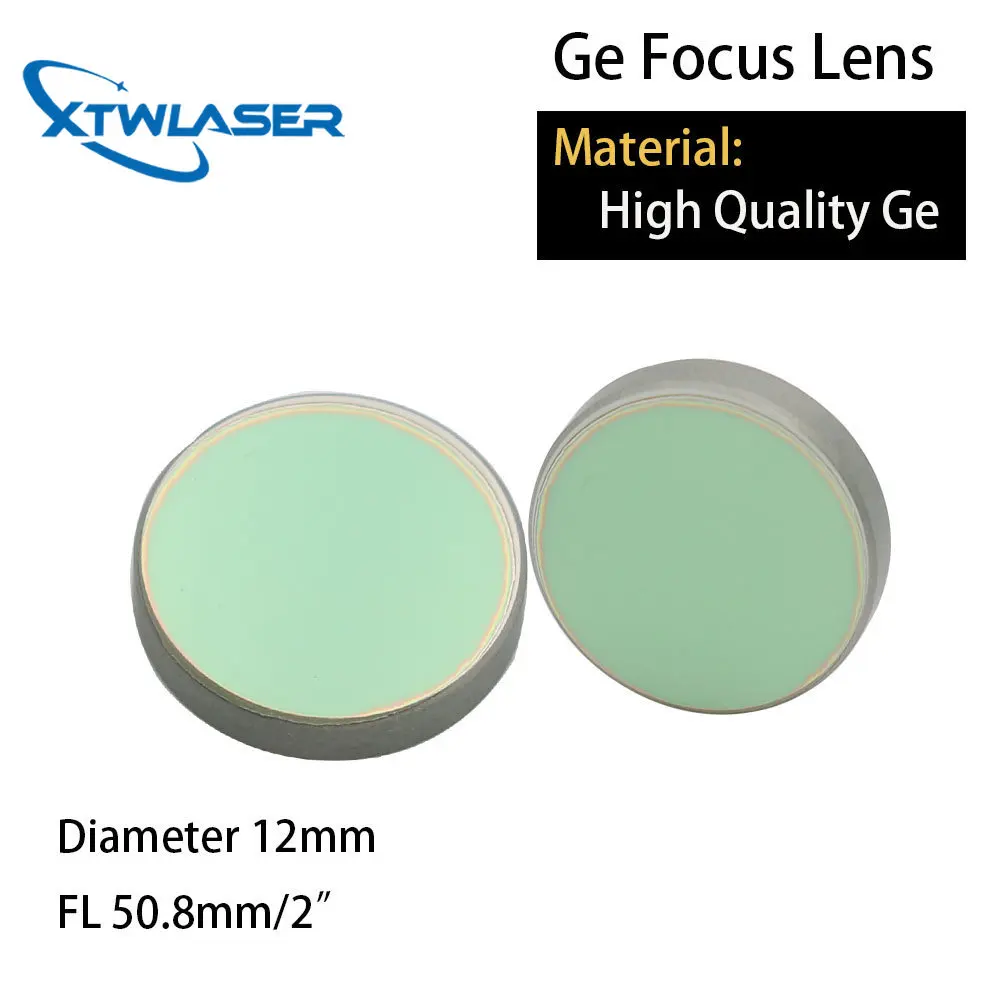 High Quality Ge Focusing Lens for CO2 Laser Engraving Cutting Machine  DIa. 12mm Focal 50.8mm 2