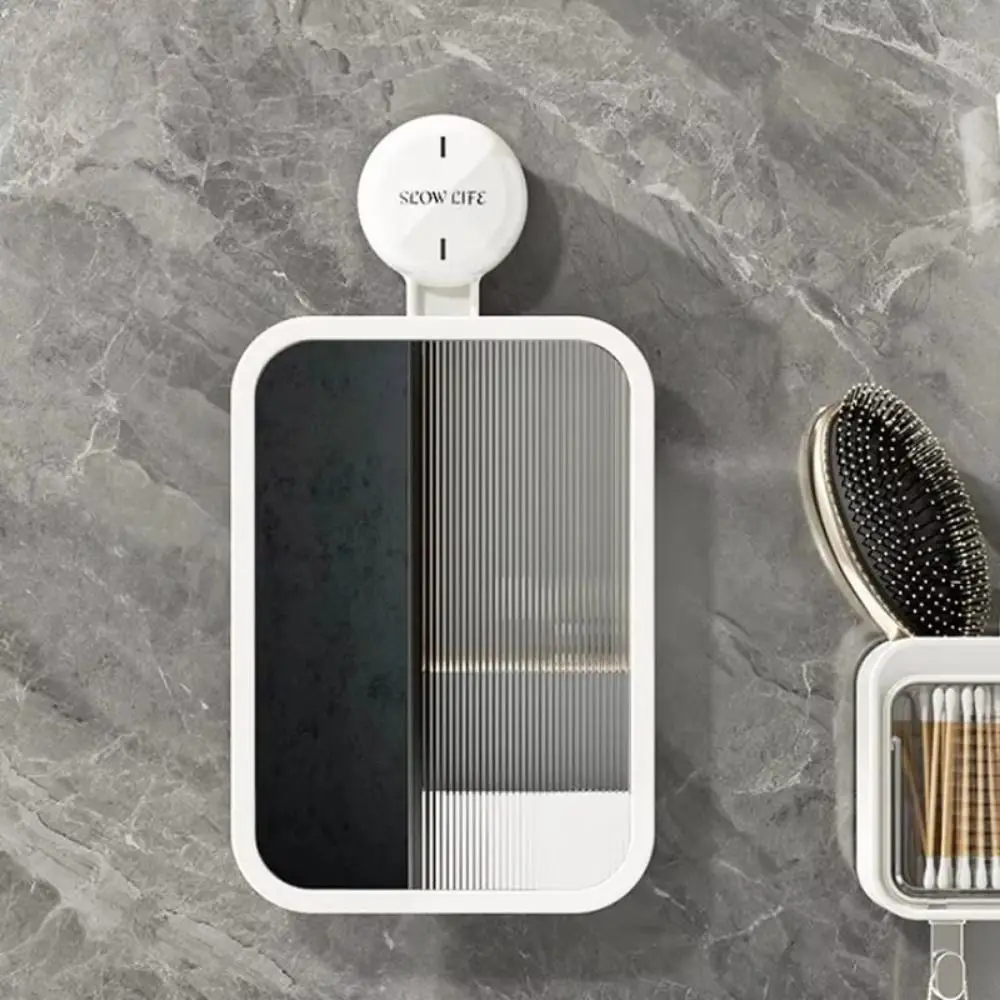 Anti-Beschlag-Duschspiegel mit Saugnapf, robuster, starker Saugnapf, hängender Kosmetikspiegel, einfach zu installieren, klarer Bild, Kosmetikspiegel