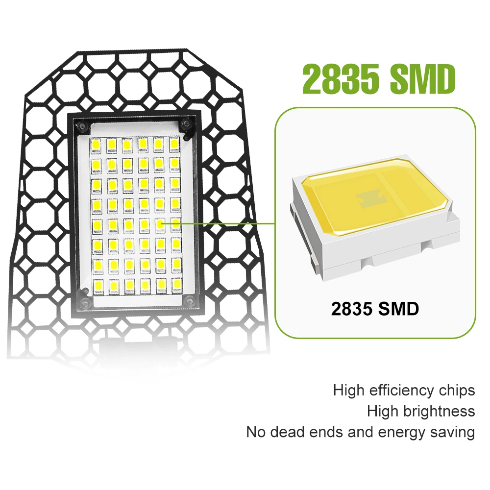 مصباح إضاءة ليد للمرآب ، أضواء كاشفة قابلة للتشوه ، إضاءة منزلية ، مستودعات ، ورشة عمل ، بارد ، دافئ ، أبيض ، E27 ، V ، E26 ، ma V ، #3