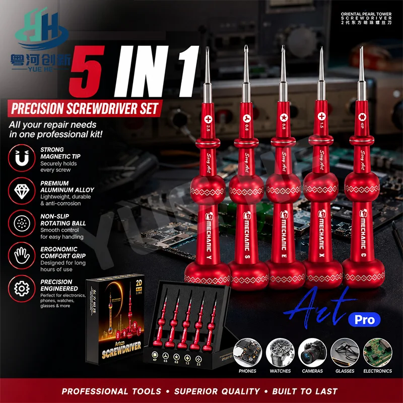 MECHANIC Sexy Art Pro Oriental Pearl Tower Precision Screwdriver Set For Mobile Phone Laptop Micro Electronic Repair Tools