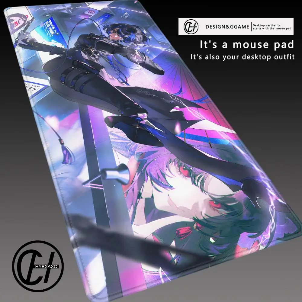Neverness To Everness Daffodill NTE Mousepad Kawaii Anime Girl Mouse Pad AntiSlip Rubber Stitched Edge Gaming Office Accessories