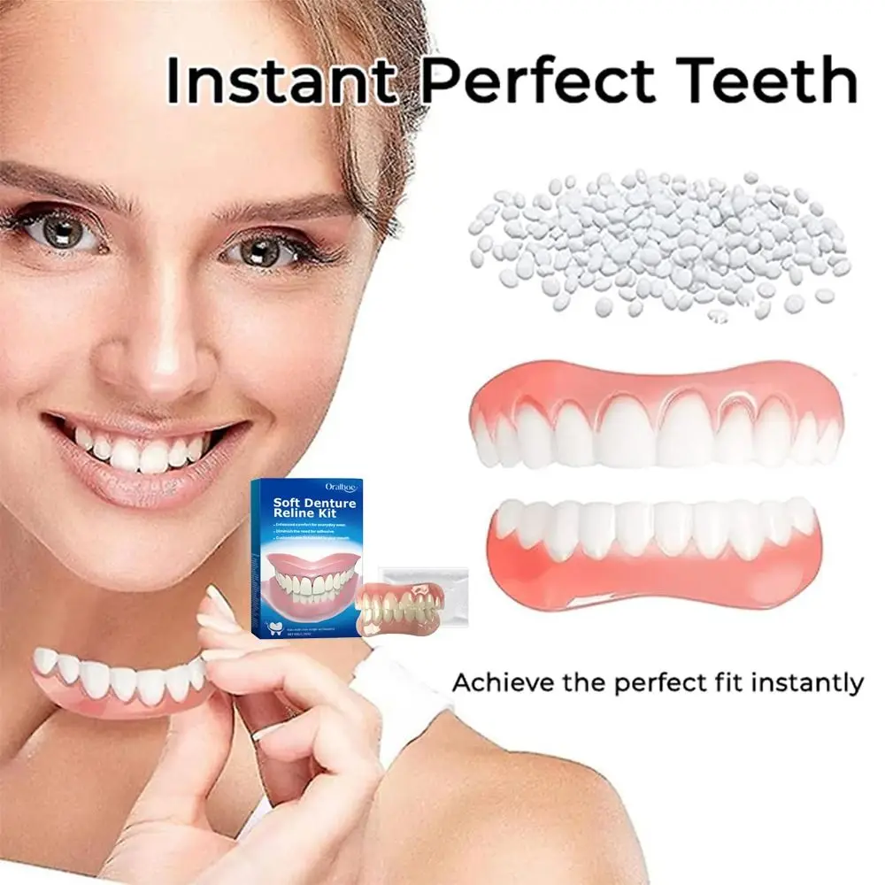 Silicone Denture Reline Kit Soft Comfortable And Firm Denture Silicone Reline Kit Instant Safe And Durable Instant Teeth