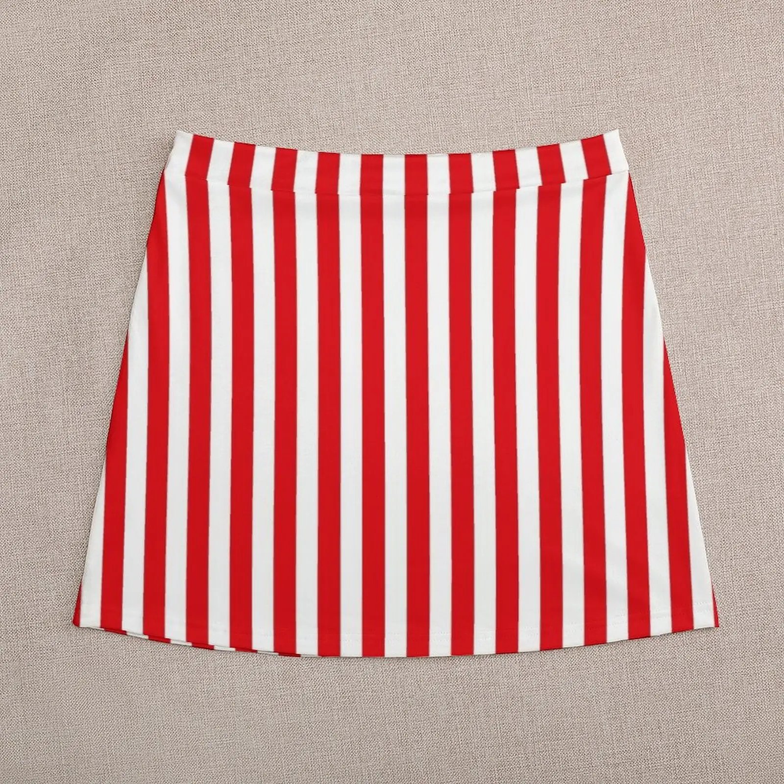 Red Stripes Mini Skirt elegant social women\'s skirts Summer dress women clothing 2023 new arrivals