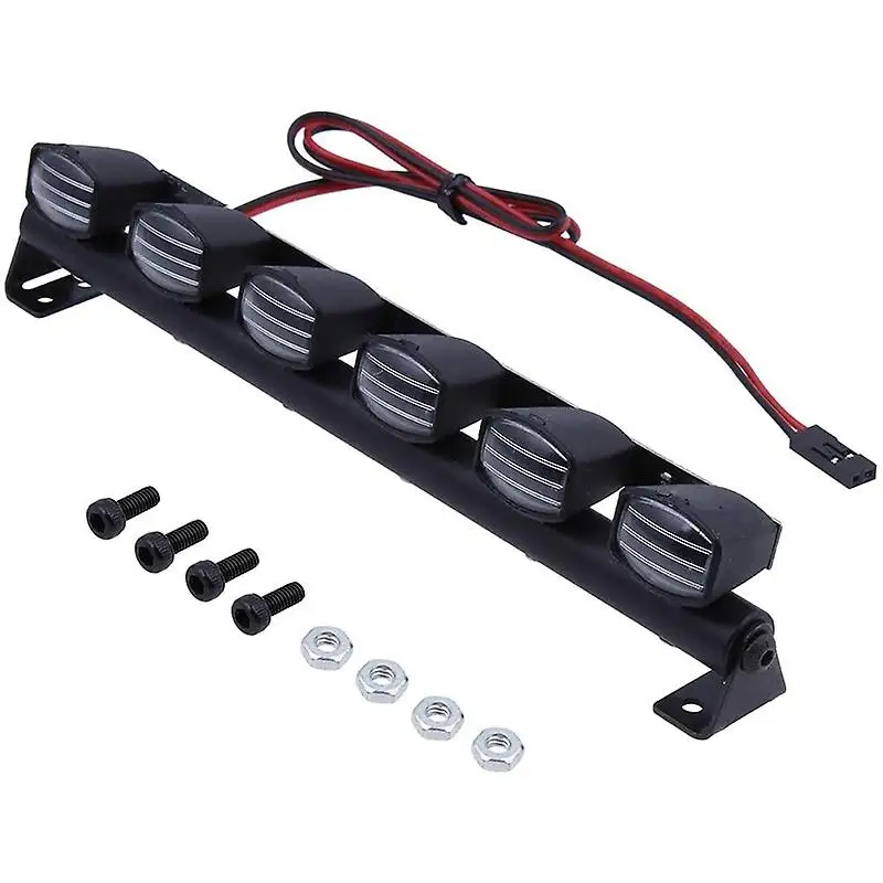 6 Leds Body Roof Lights For 1/10 Rc Crawler Car Truck Accessories