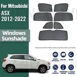 For Mitsubishi ASX Outlander Sport 2012-2022 Rear Side Window Sun Shade Car Sunshade Magnetic Front Windshield Mesh Curtain