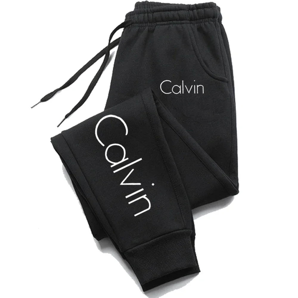 

Men's and Women's Printed Sports Running Pants, Autumn Waist Belt Long Sweatshirt Pants, Solid Gym Pants, Universal Gym Clothing