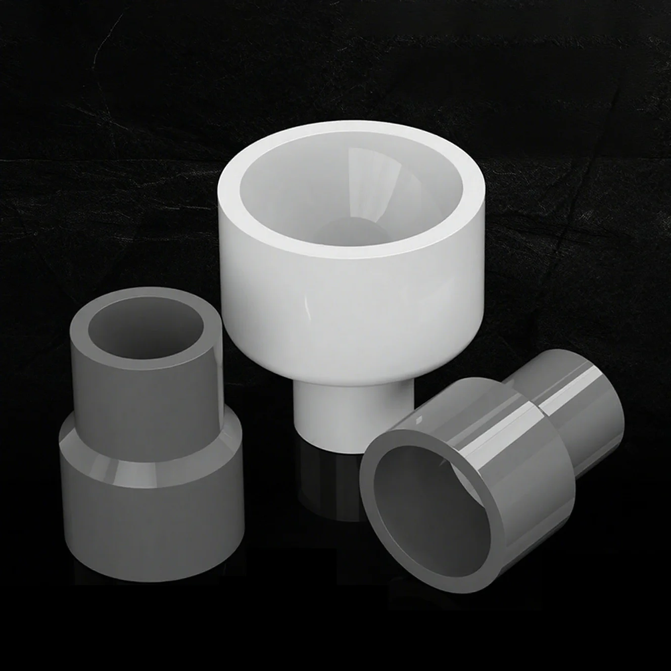 20 مللي متر ~ 63 مللي متر تقليل اقتران بولي كلوريد الفينيل البلاستيك مستقيم المخفض تركيبات إمدادات المياه أنبوب المقبس موصلات البلاستيكية المشتركة #5