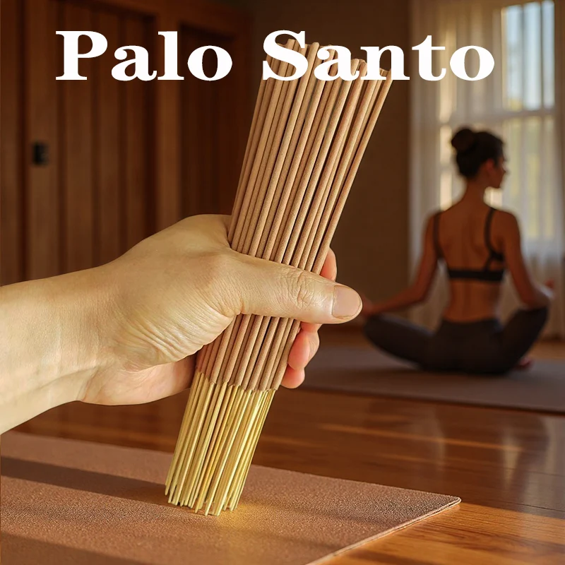 30/90 Piezas de Incienso Natural de Palo Santo, Varillas de Madera Sagrada Peruana de Primera Calidad, Fragancia Ideal para Yoga, Meditación y Purificación