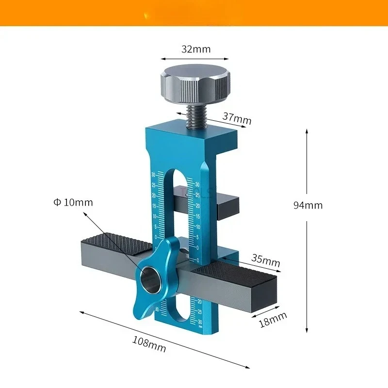 ปรับ Locator ตู้ประตูคลิปยึดสําหรับติดตั้งติดตั้งไม้อลูมิเนียมประตูตู้ DIY มือเครื่องมือ