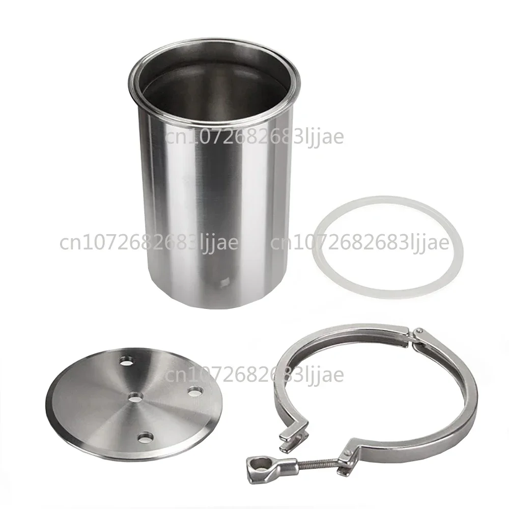 2L Dispenser Pressure Tank 304 Stainless Steel Glue Storage Tank Fluid Dispensing Bucket With Safety Valve Pressure Valve