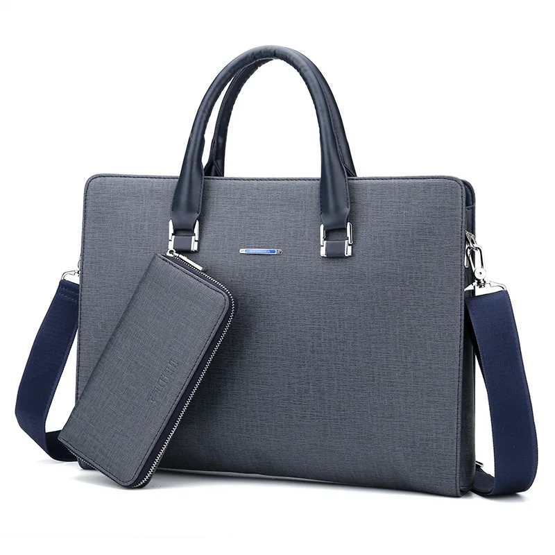 New men's bag, business briefcase, fashionable men's one shoulder diagonal cross casual computer bag