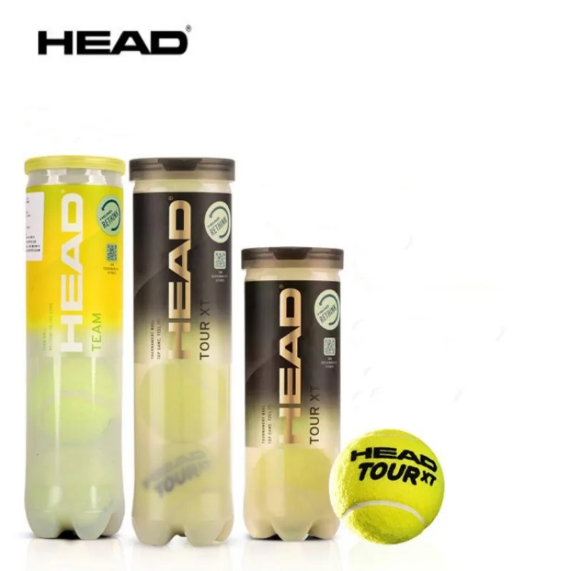 

Genuine HEAD Professional Tennis Ball 4B Team 3 Tour X Training Ball T 3B Pro Match Balls High Elasticity Resistant Durable