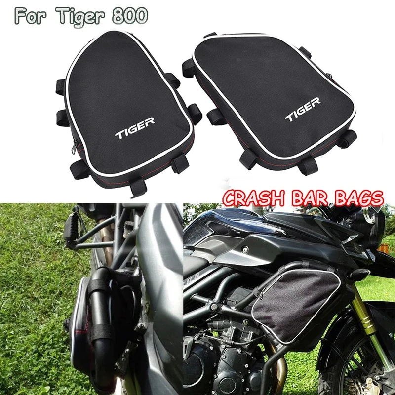 NEW Motorcycle For Tiger 800 Frame Crash Bars Waterproof Bag Repair Tool Placement Bags for Kappa Crash Bars