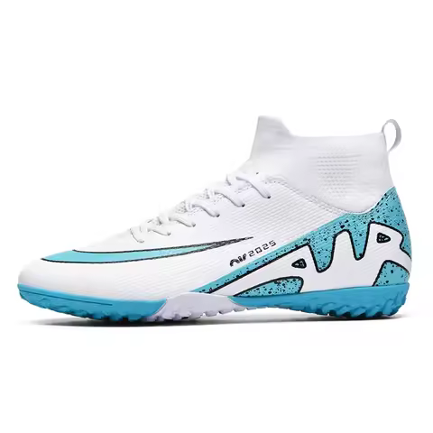 Men Football Shoes Society Soccer Shoes Boy Non Slip High Training Quality Sneaker Long Spikes Indoor Resistant Football Boots