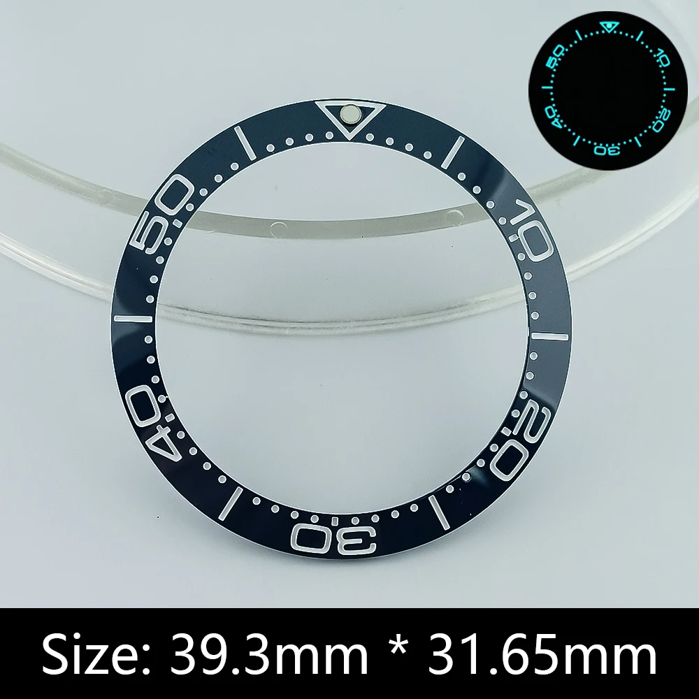 Anillo de inserción de reloj de cerámica con bisel inclinado sustituto, accesorios de reloj de celebridades, 39.3x31.65mm image 6