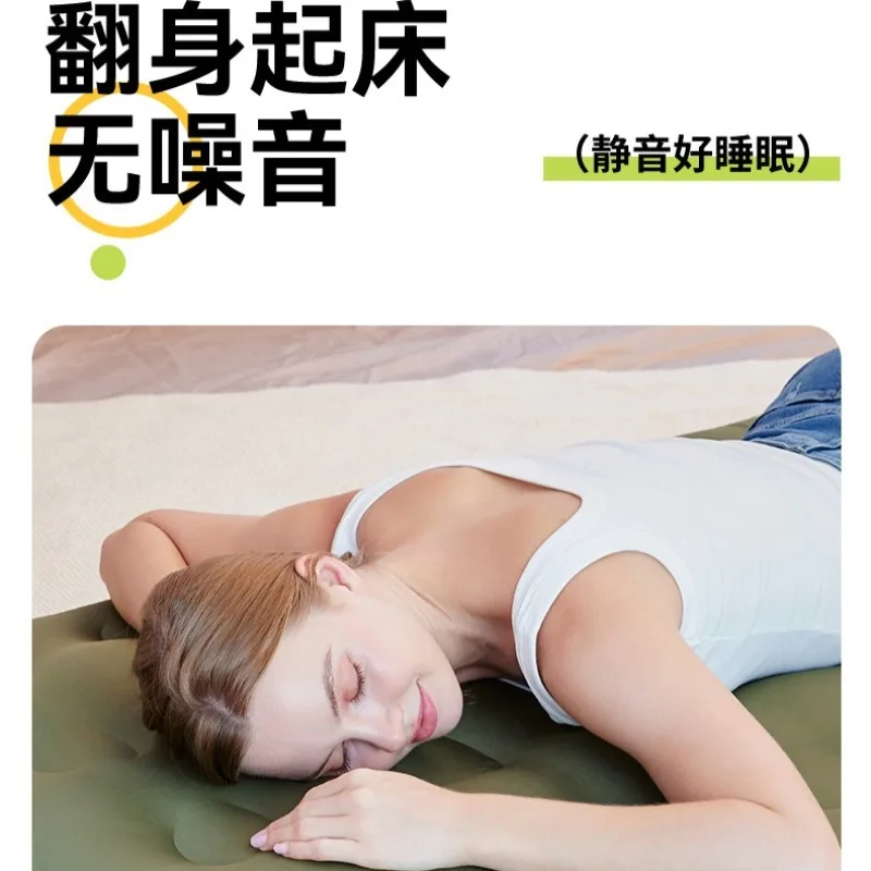 Automatic Inflatable Mattress Thickened Camping Floor Bed Portable Outdoor Tent Air Mattress Household Bunk Sleeping Pad