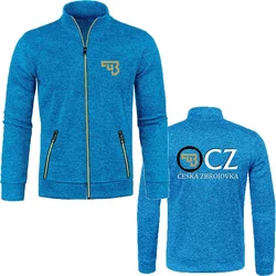 Sudaderas con cremallera para hombres jóvenes, chándal de lana, armas de fuego, signo CZ, Zbrojovka Ceska, Jersey, ropa deportiva, S-5XL