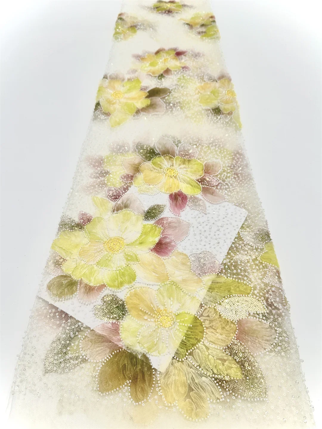 الجملة الأفريقي الثقيلة مطرز أقمشة الدانتيل 2025 جودة عالية النيجيري الفاخرة الترتر الدانتيل الفرنسية تول النسيج لفستان الحفلات