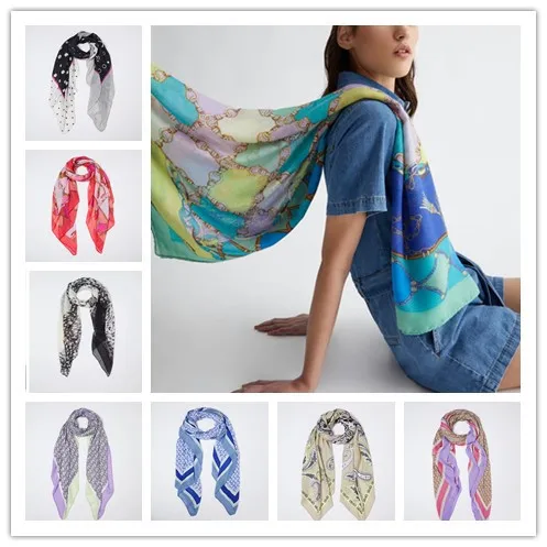 2024 spring and summer new fashion all kinds of Liu Qiao classic fashion sunscreen scarf variety