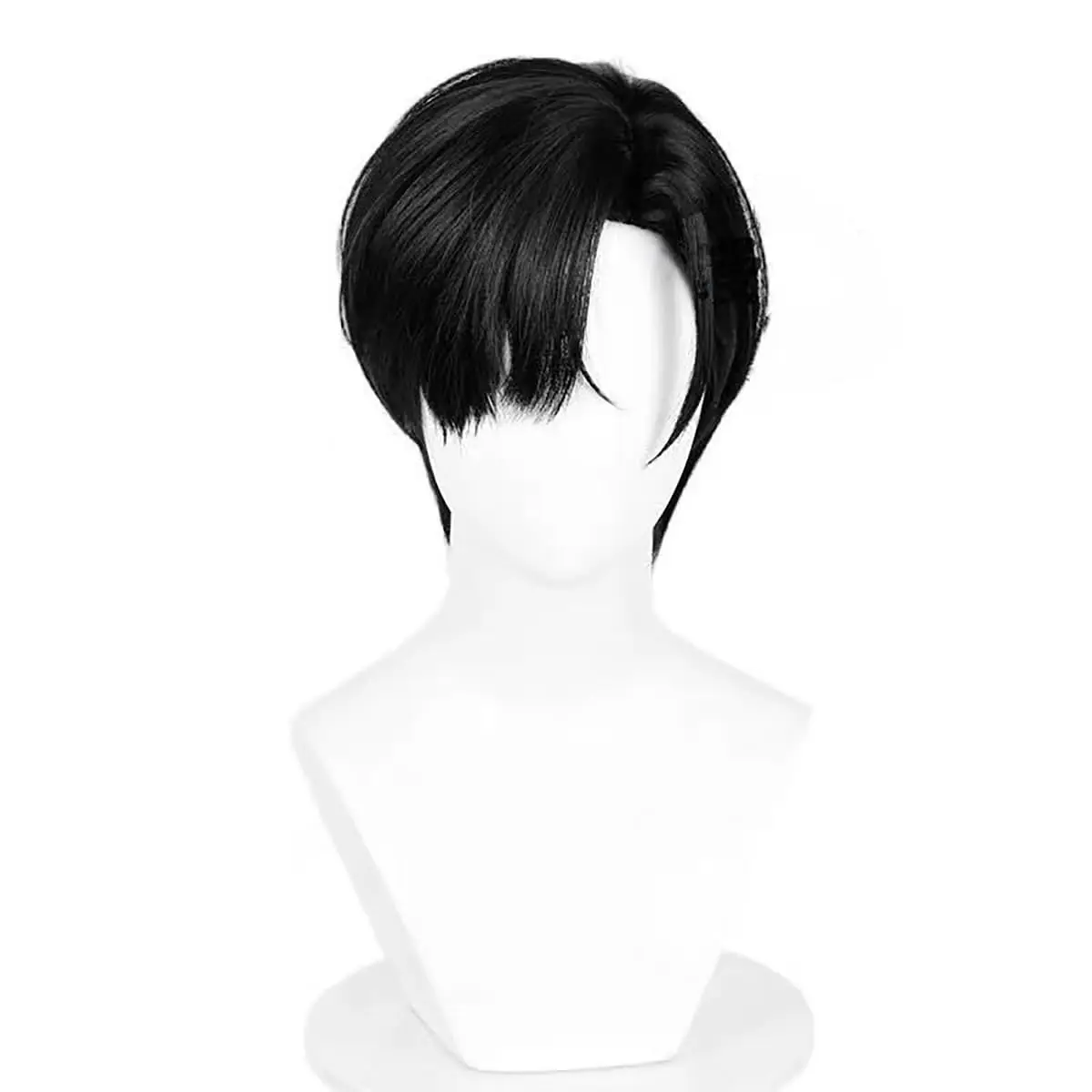 Unisex Short Blonde Wig for Cosplay Costumes Synthetic Fiber Wig with Bangs Halloween Party Anime Wig image 4