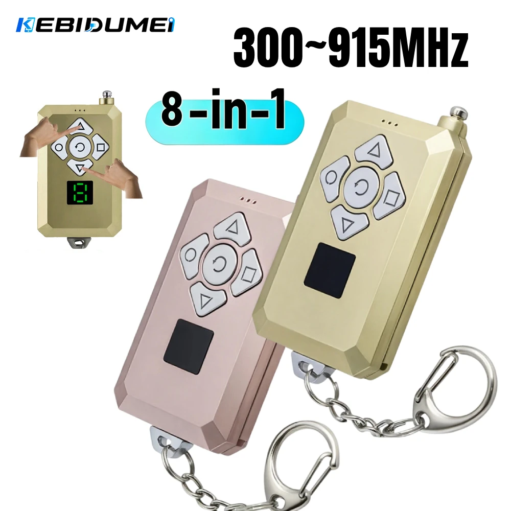 KEBIDUMEI 433Mhz 330Mhz 868Mhz Copy Remote Control 8-Channel 300~915Mhz Duplicator Garage Door Opener Clone Transmitter