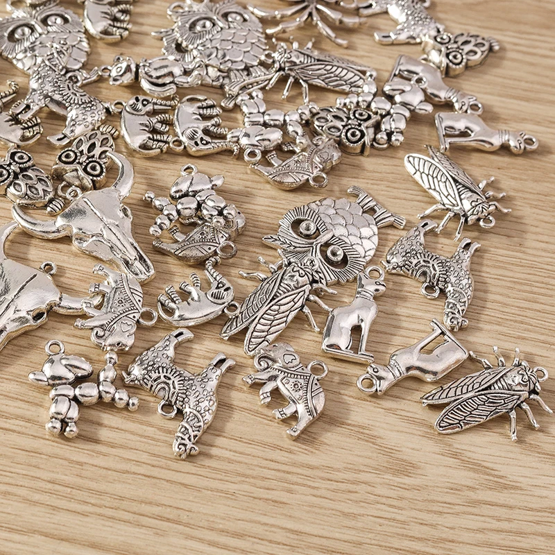 Tusember 10 Stück DIY Metall-Zinklegierung Tier-Frosch-Anhänger für Schmuckherstellung, Modische Ohrringe, Halsketten, Handgefertigte Anhänger, Bastelbedarf – Detail 3