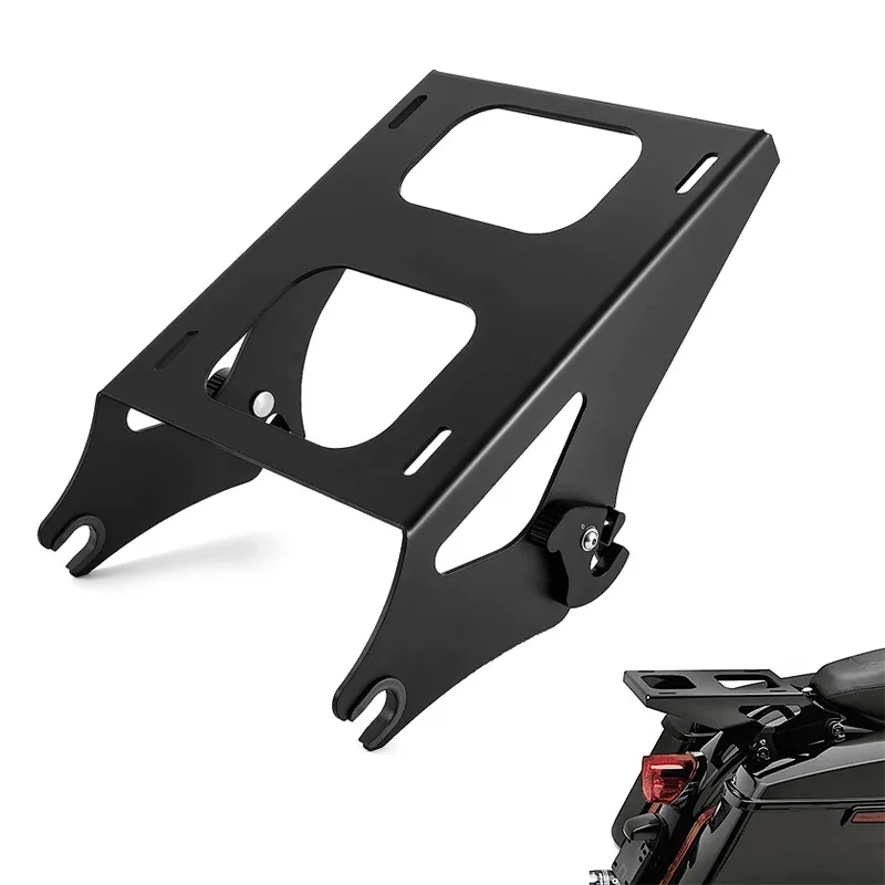 

Tour Pack Mount Thicker Bracket Detachable Luggage Rack for Haley Touring Street Glide Road King Electra Glide 2014-2025