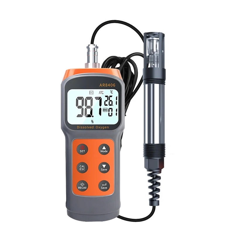 Oxygen Contents Detector Aquaculture DO Tester 0-30mg/L Digital Dissolved Oxygen Meter Water Quality Tester Measuring Range ABS