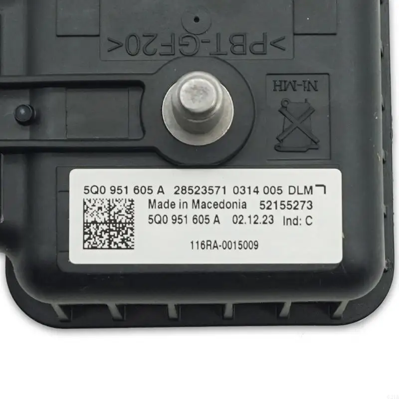Quick Triggering Anti Theft 5Q0951605A 5Q0951605B Alarm for Automobiles 12V 3 Pin Waterproof Construction 110dB Loud Alert