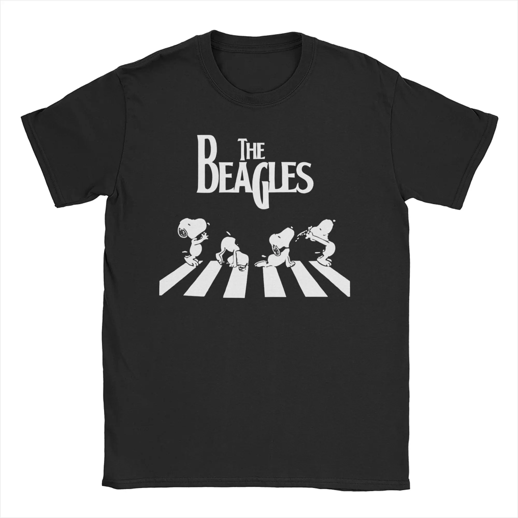 New Arrival the beagles snoopy Peanuts T Shirt For Unisex  Cotton T-shirts Short Sleeve Clothes