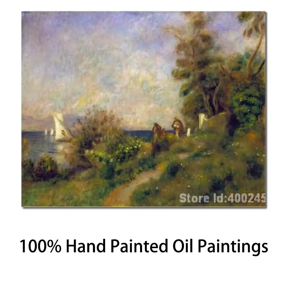 

Paintings of Pierre Auguste Renoir Antibes Reproduction Oil on Canvas High Quality Hand Painted