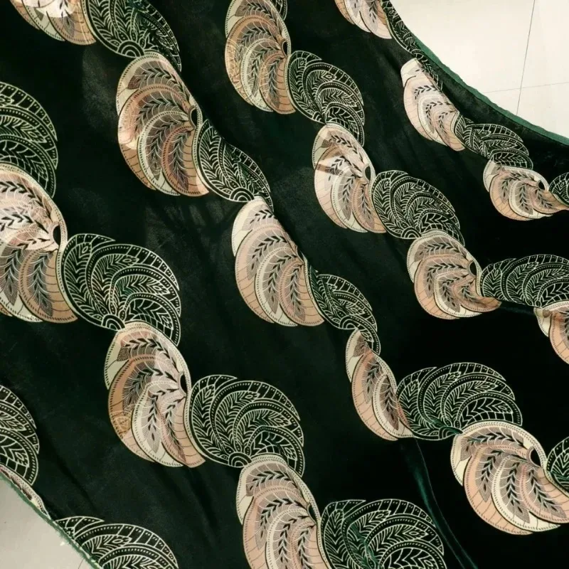 Multi Colors Brocade Jacquard African Velvet Fabric 1meter Embossed Velvet Velour Upholstery Fabrics for Sewing