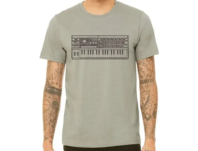Synthesizer Tshirt  Men'S Shirts  Music T-Shirt  Keyboard Shirt  Graphic Tees  Musician Shirt  Synth  Dj Shirt  Edm Music  Piano