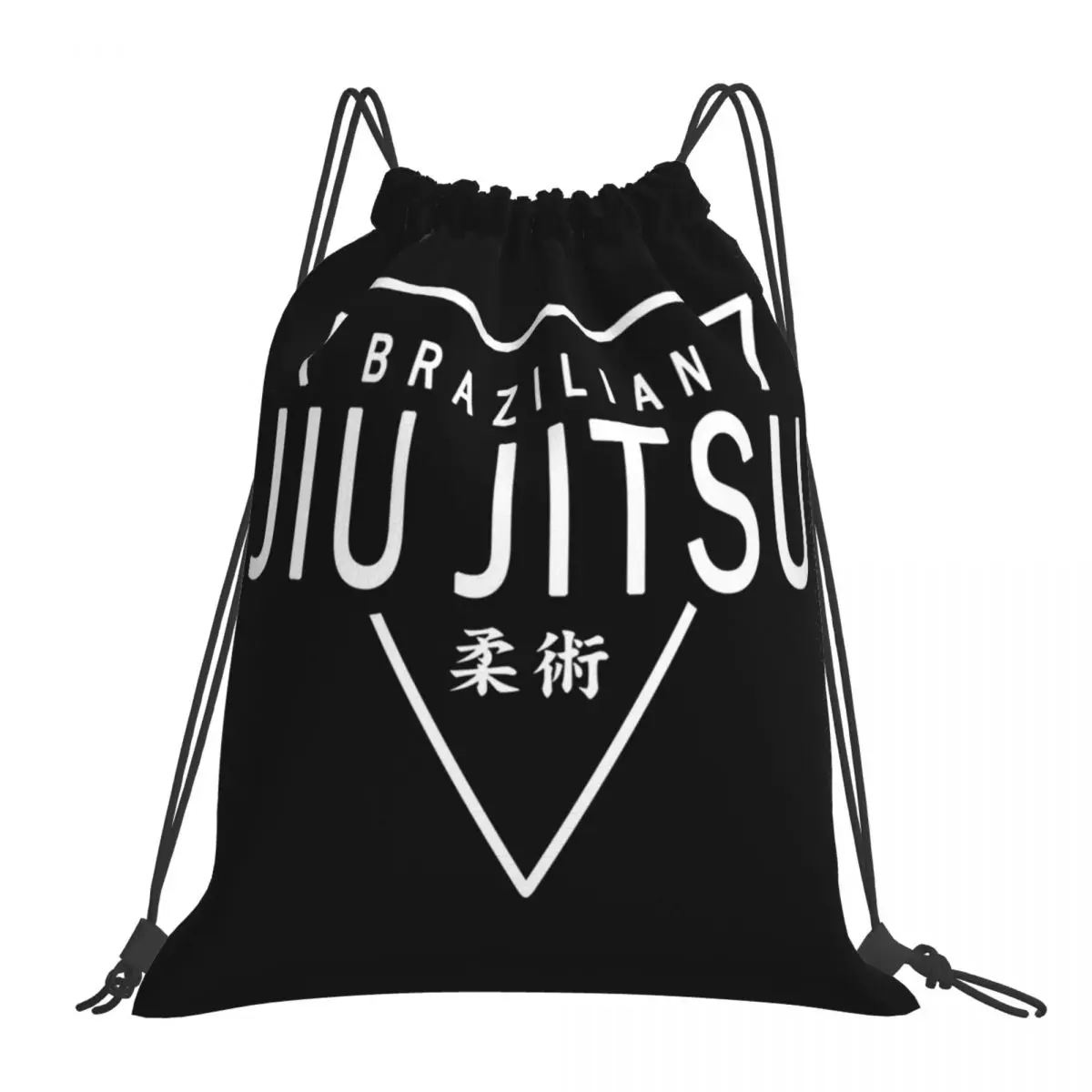 Jiu Jitsu - Brazilian Jiu Jitsu Backpacks Drawstring Bags Drawstring Bundle Pocket Sports Bag Book Bags For Man Woman Students