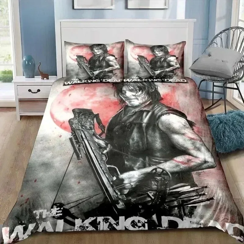 Walking Dead Daryl Dixon Wings Mark Bedding Set Single Twin Full Queen King Size Bed Set Adult Boys Bedroom 3D Print