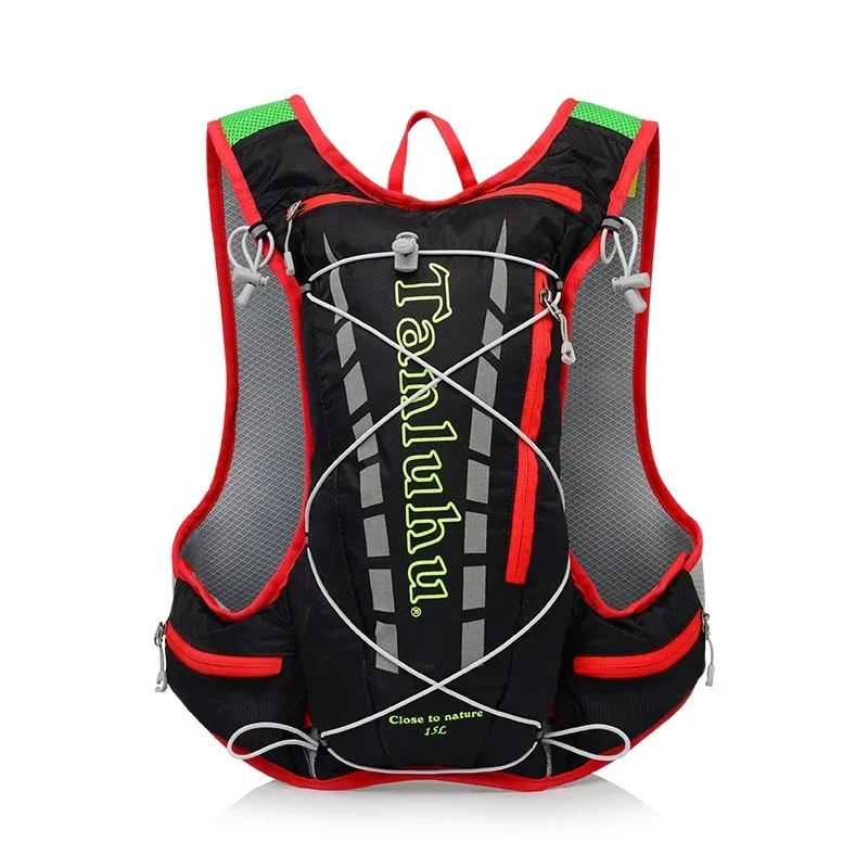 2024 Outdoor Equipment Ultra Reflective Hiking Trail Race Running Vest Hydration Backpack for Cycling Marathon