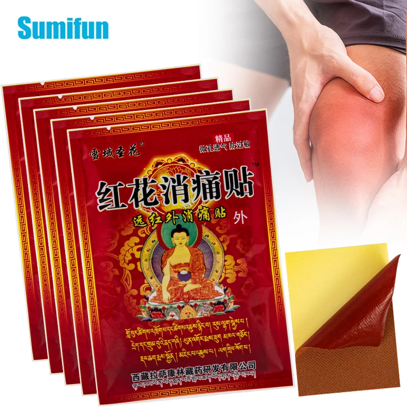 8/40Pcs Thai Back Pain Heat Patches Muscle Pain and Joints Knee Pads for Pain Saffron Medicine Lumbar Sciatica Arthritis Sticker