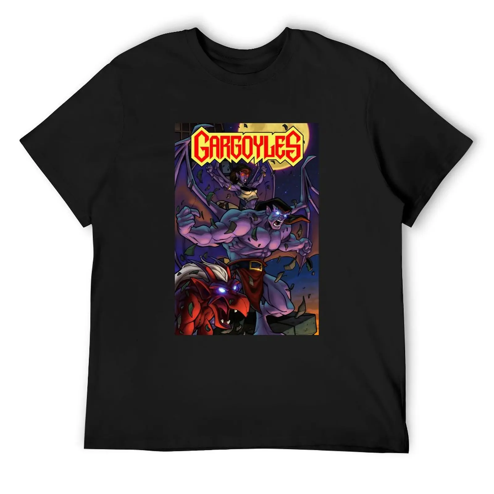 

Retro Art Love Gargoyles Cartoon Characters T-Shirt fashion shirts tshirts personalised slim fit t shirts for men