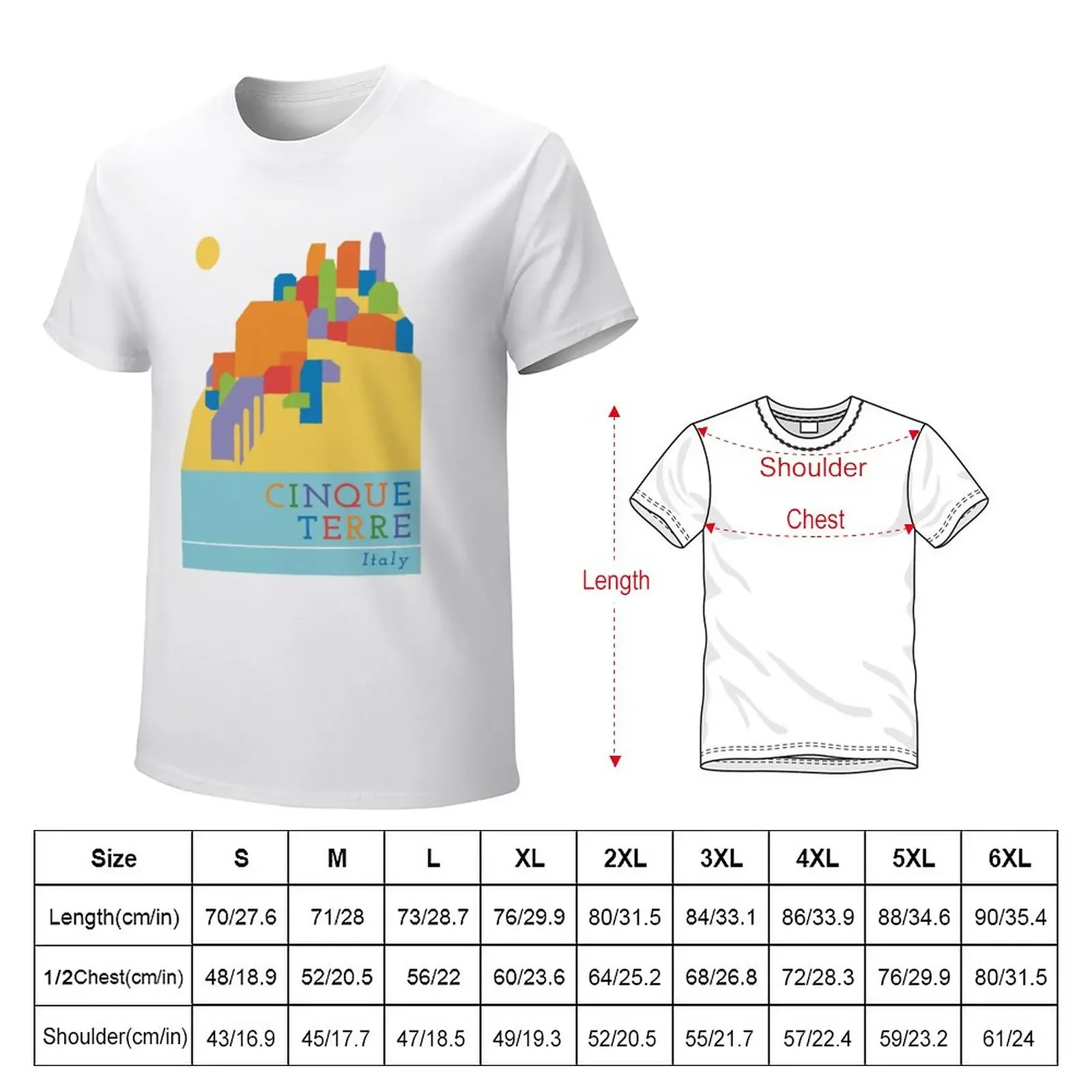 Cinque Terre – Italy T-Shirt anime clothes oversized boys animal print mens vintage t shirts blanks tops boys whites men clothes