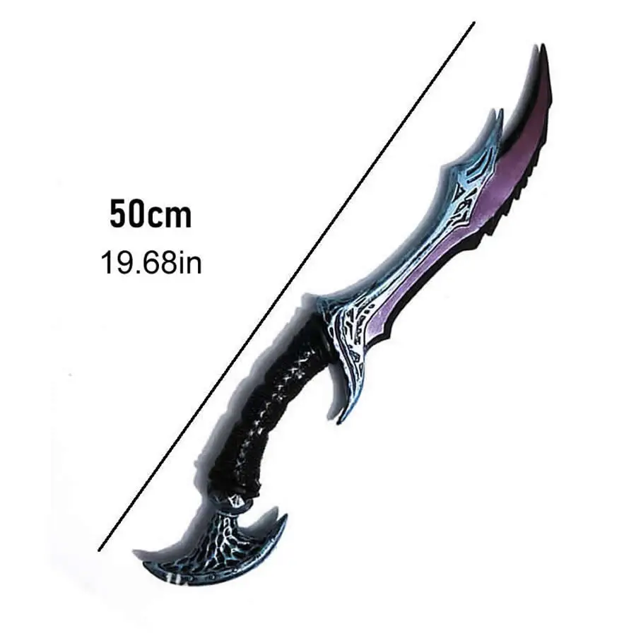 Daedric Dagger Demon Sword 20 "PU Foam Devil Swords Dremona Cosplay puntelli