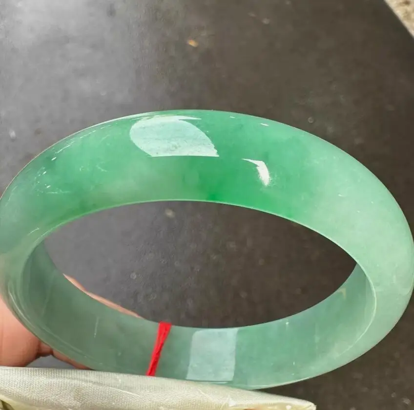 Real Nature Grade AAA Emerald green Burmese Jade jadeite bracelet bangle 59mm